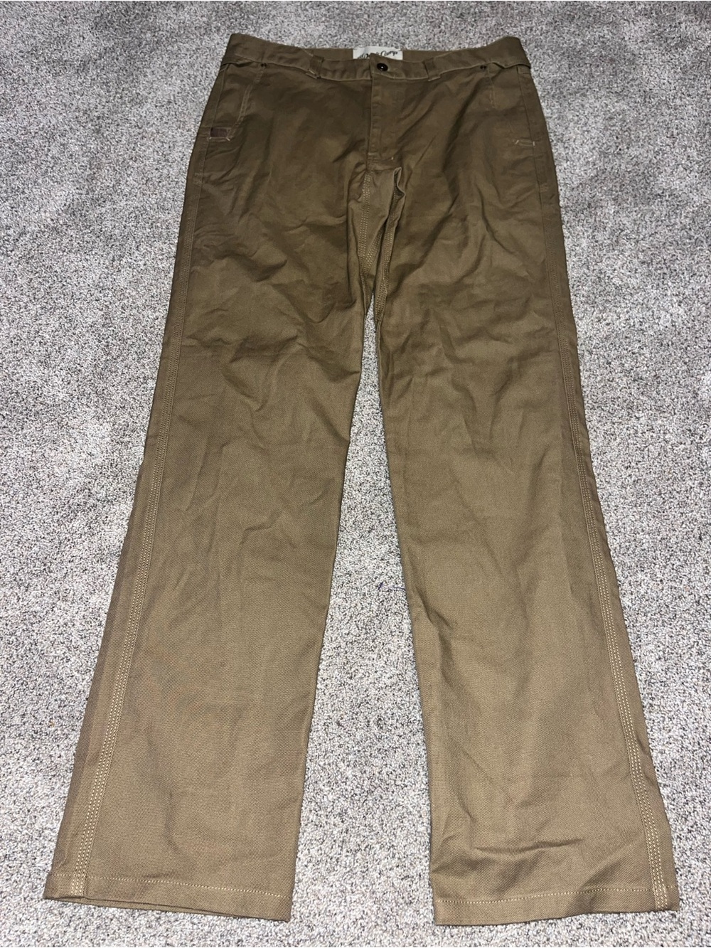 Duck Camp Drifter Pants Men's Size 34t Tan Stretch Outdoor Cargo NWOT